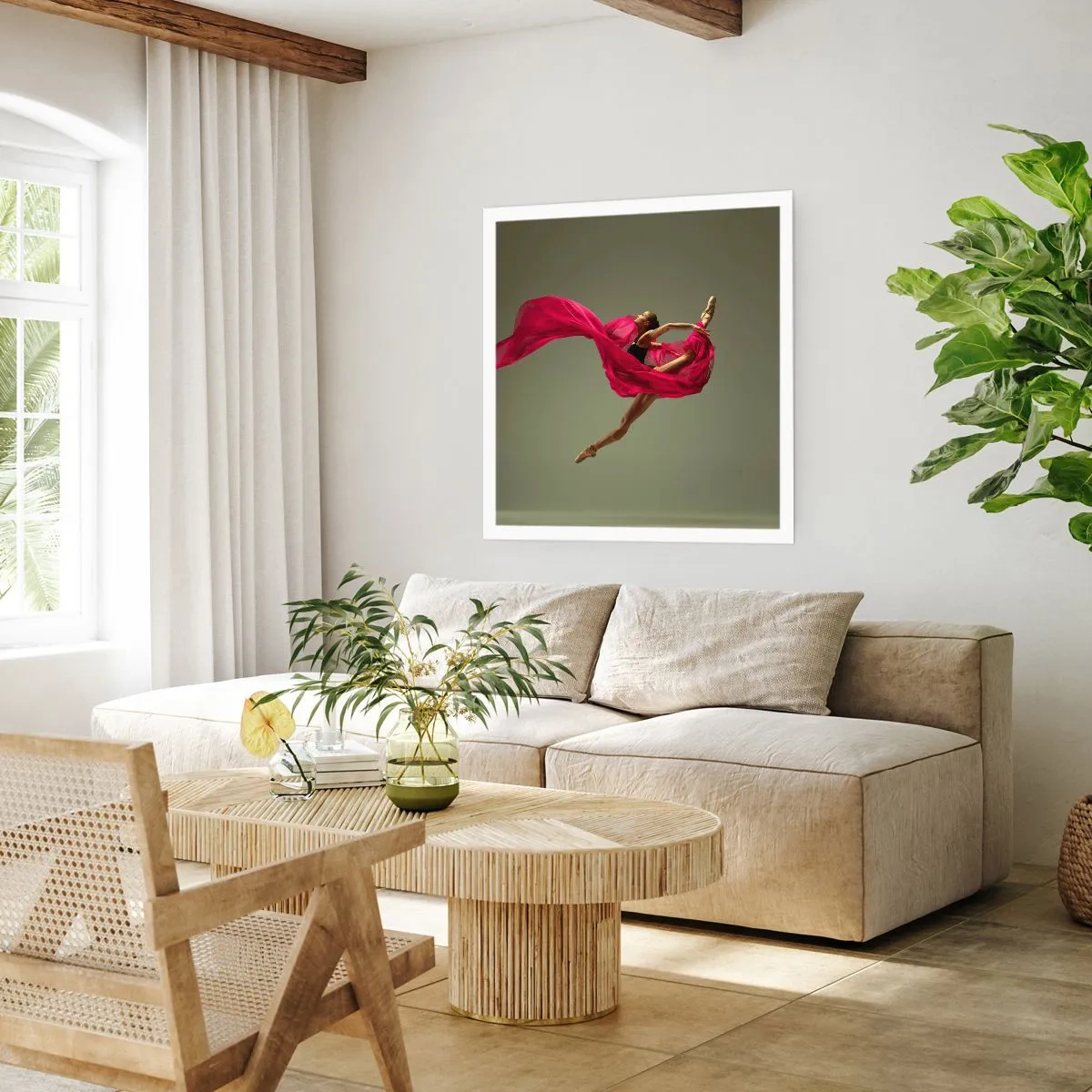 Poster - Dancing Flame - 40x40 cm