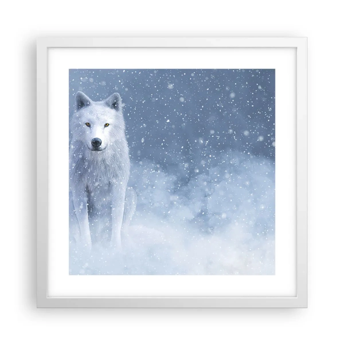 Poster in white frmae - In Winter Spirit - 40x40 cm