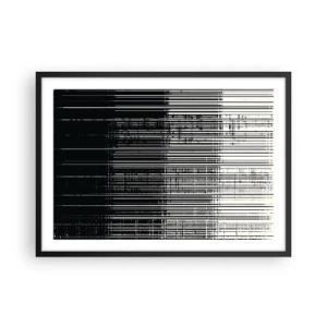 Poster in black frame - Waves and Vibrations - 70x50 cm