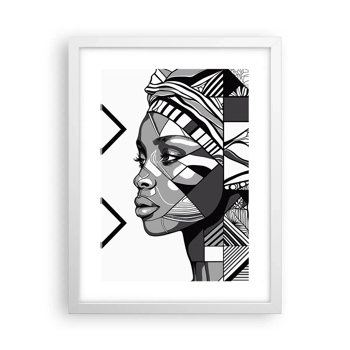 Poster in white frmae - Ethnic Portrait - 30x40 cm
