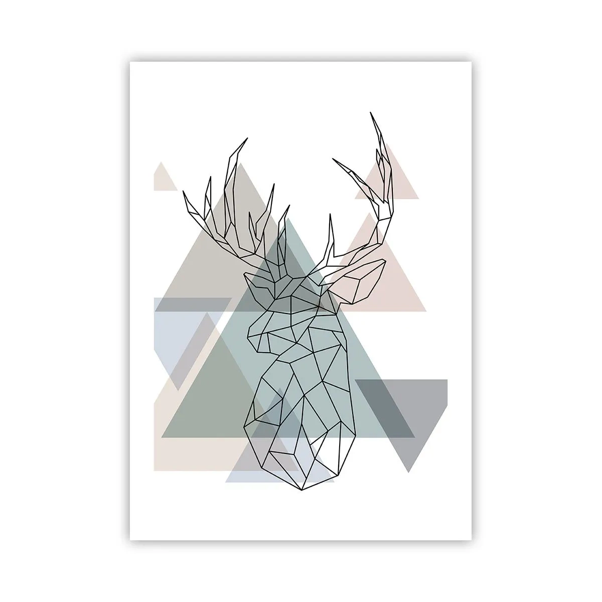 Poster - In a Geometrical Forest - 50x70 cm