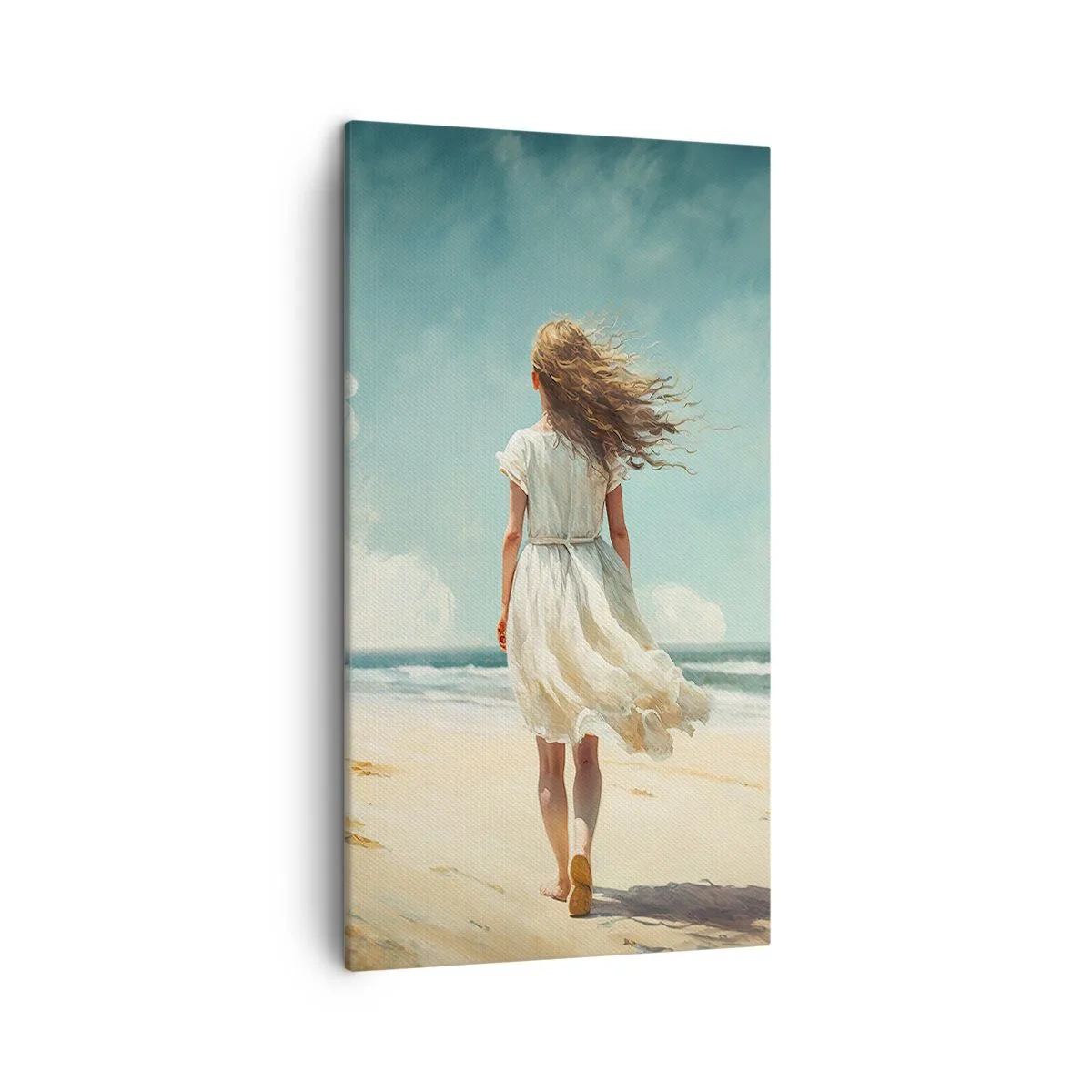 Canvas picture - Meeting the Sun aand the Wind - 45x80 cm