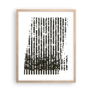 Poster in light oak frame - Rhythm and Noise - 40x50 cm
