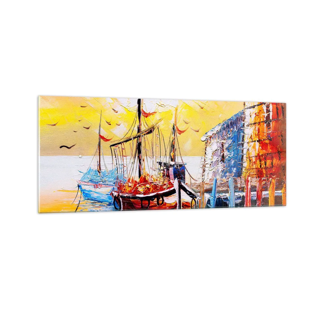Glass picture - Happy Comeback - 100x40 cm
