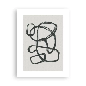 Poster - Abstract in Loops - 30x40 cm