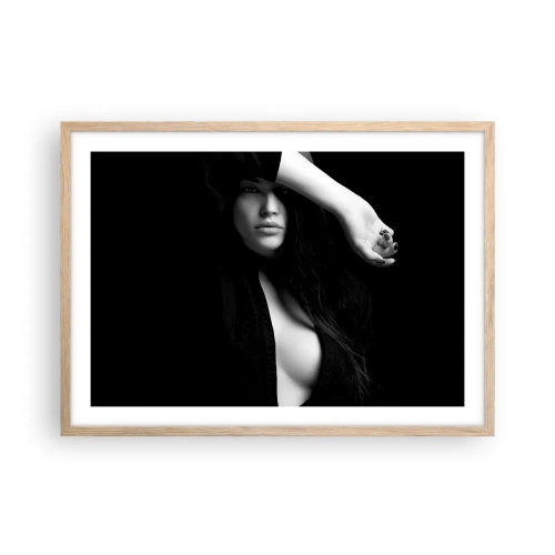 Poster in light oak frame - School of Seduction - 70x50 cm