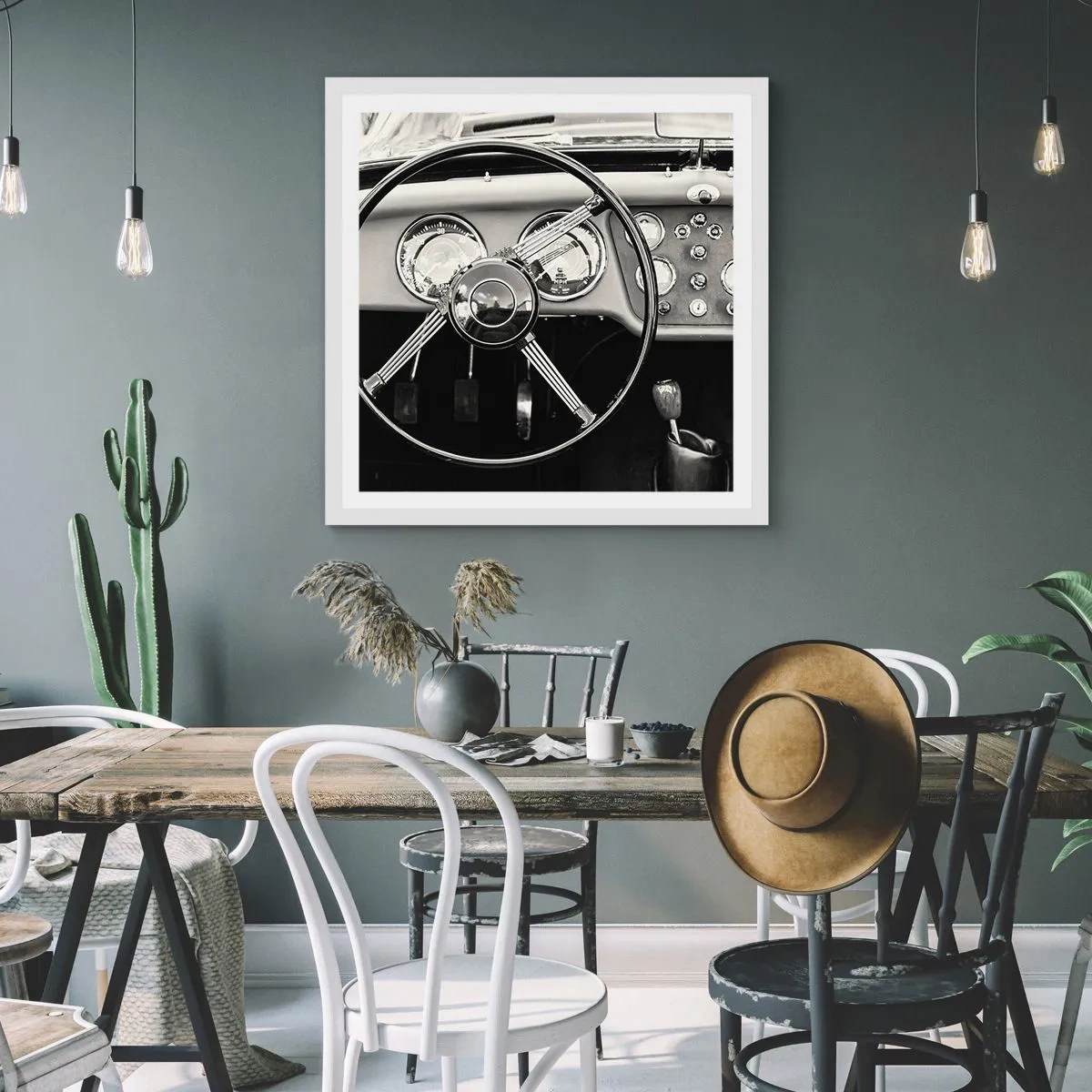 Poster in white frmae - Collector's Dream - 30x30 cm