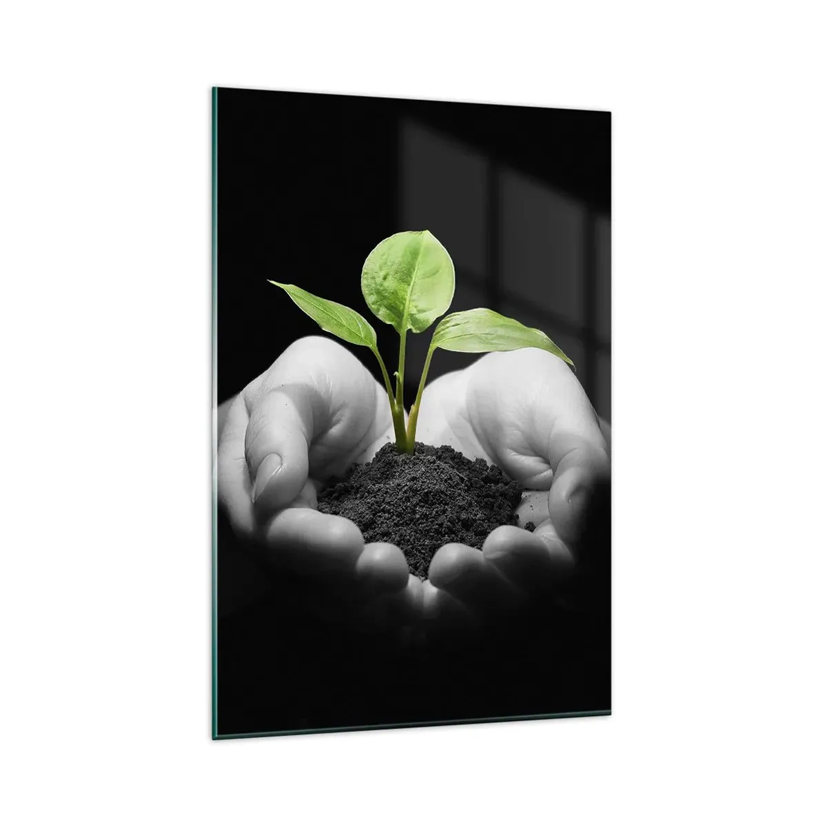 Glass picture - I Love Nature, I Protect It - 80x120 cm