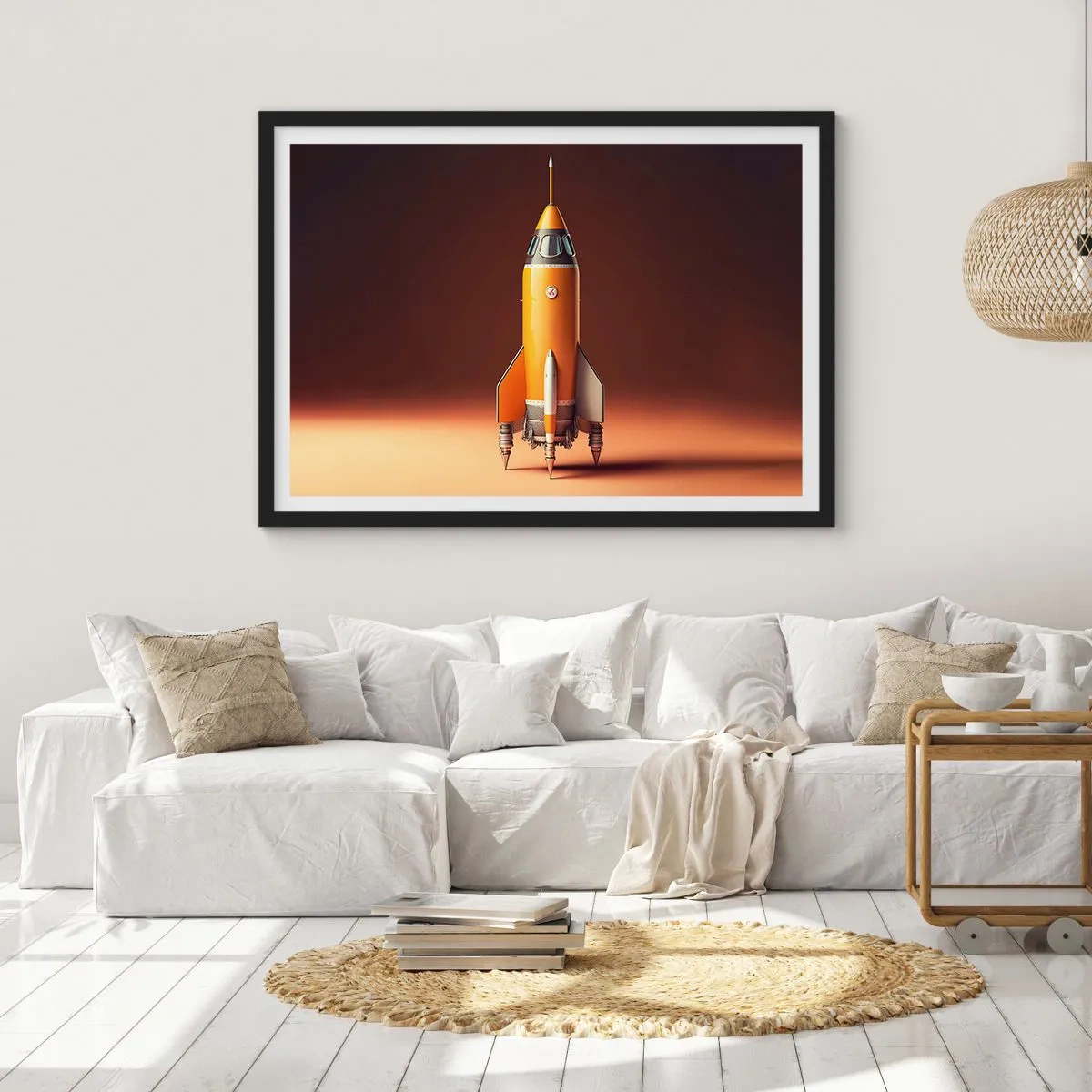 Poster in black frame - It Starts with a Dream - 70x50 cm