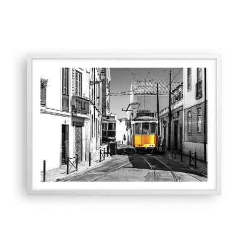 Poster in white frmae - Spirit of Lisbon - 70x50 cm