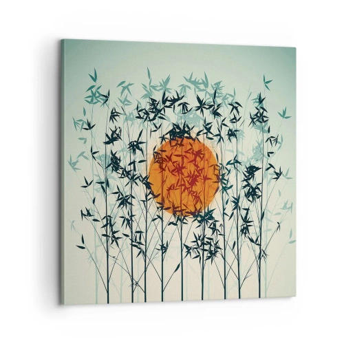 Canvas picture - Japanese Sun - 60x60 cm