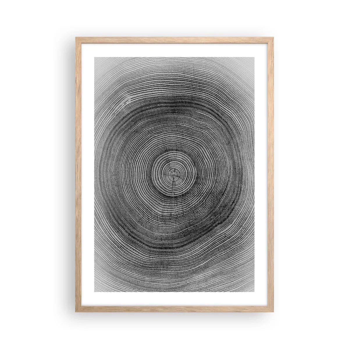 Poster in light oak frame - Sign of the Time - 50x70 cm