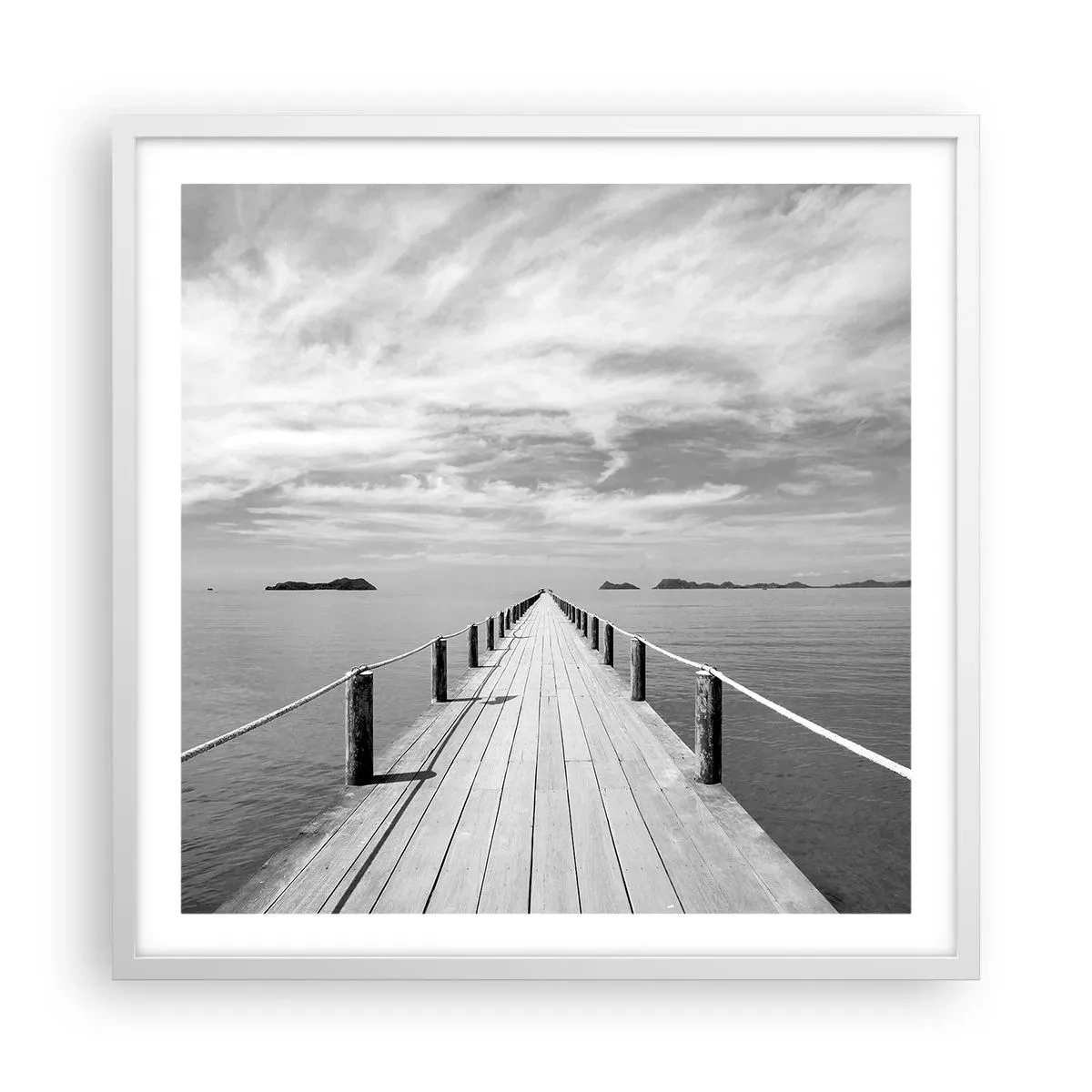 Poster in white frmae - Maybe a Trip… - 60x60 cm