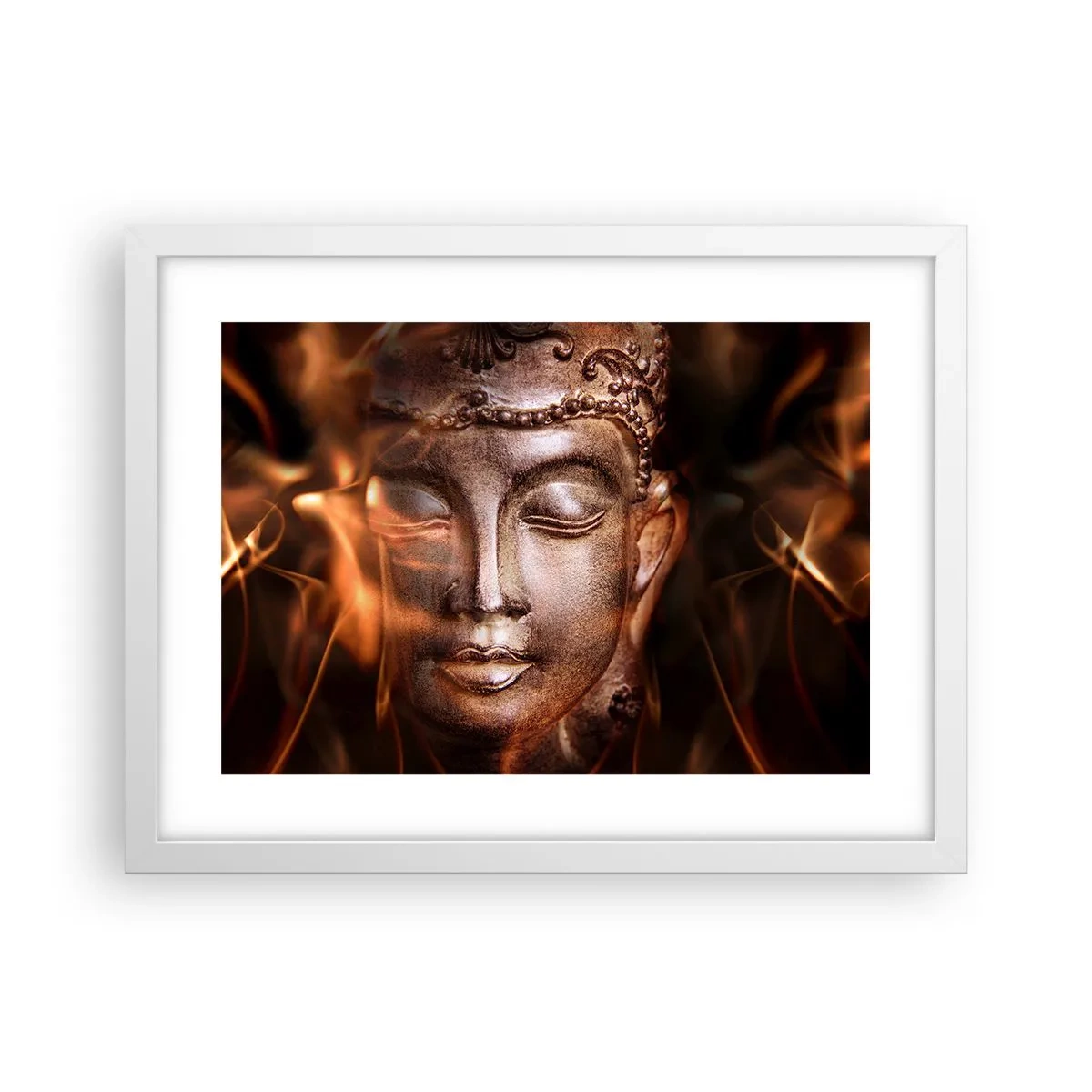 Poster in white frmae - There Is Only Now and Here - 40x30 cm