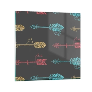 Glass picture - In Ordinance - 70x70 cm