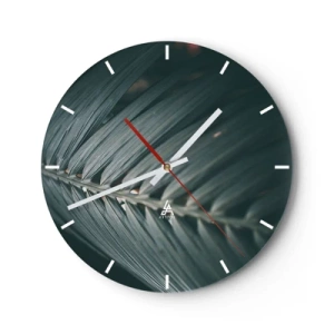 Wall clock - Clock on glass - Precision of Nature - 40x40 cm