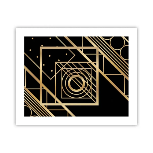 Poster - Golden Geometry - 50x40 cm