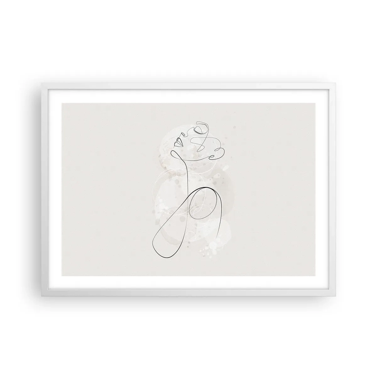 Poster in white frmae - Spiral of Beauty - 70x50 cm