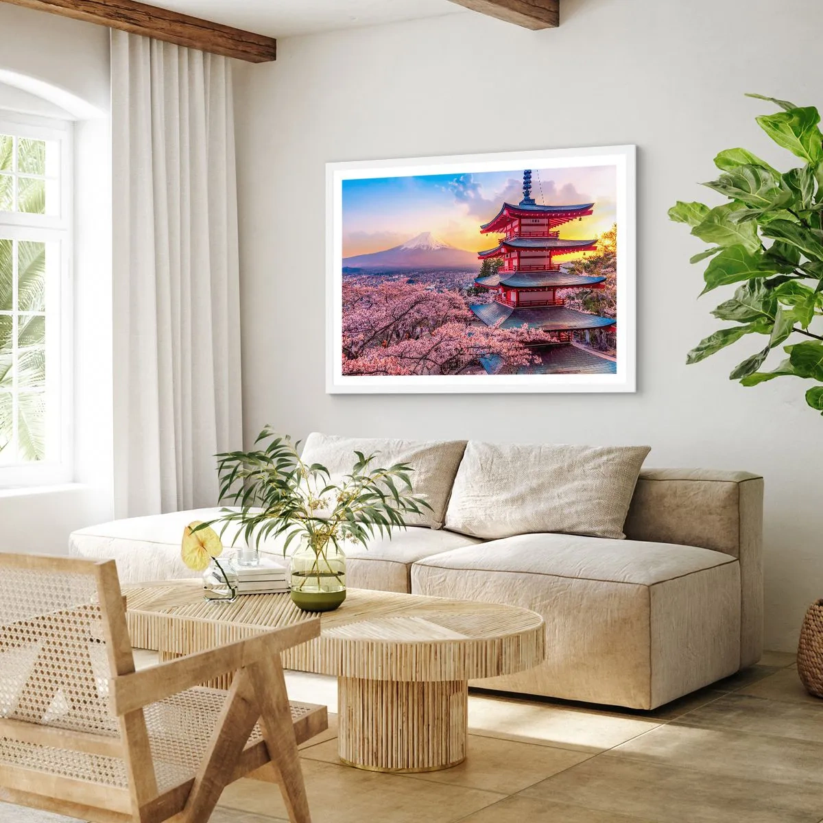 Poster in white frmae - The Essence of Japanese Spirit - 91x61 cm