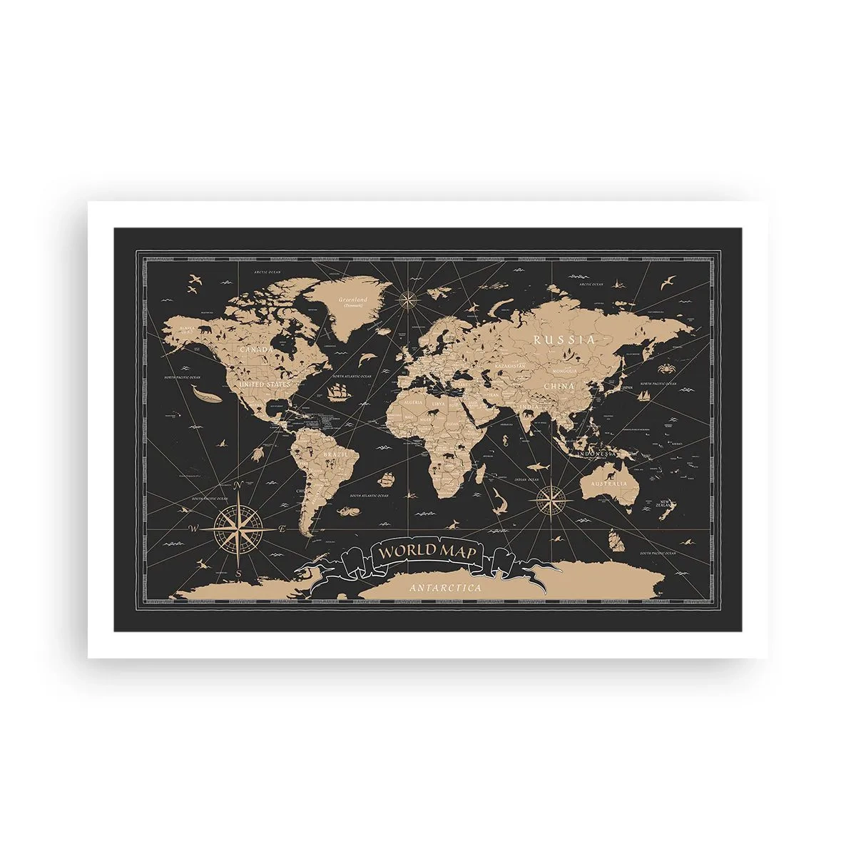 Poster - Borders of My World - 91x61 cm