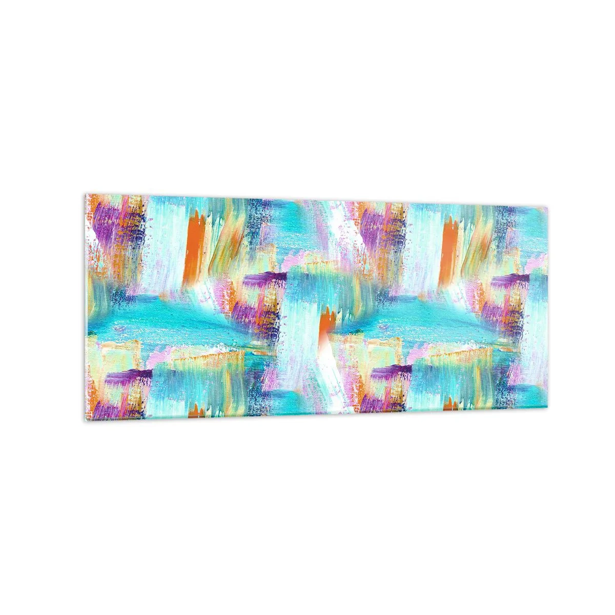 Glass picture - Cheerfully Interwoven - 120x50 cm