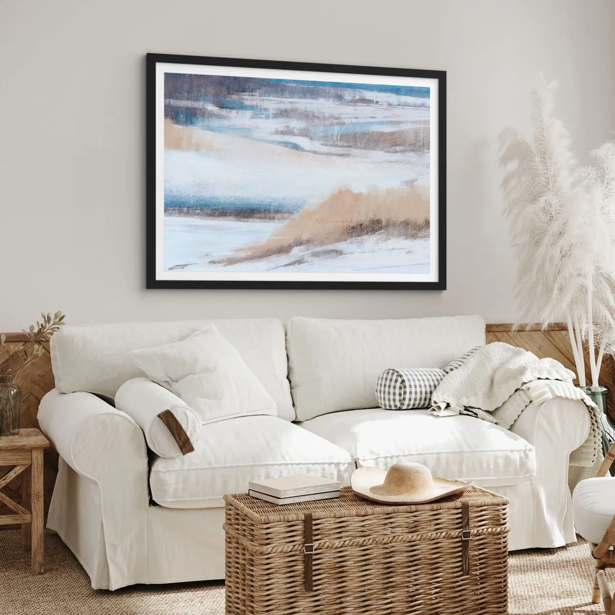 Poster in black frame - Winter Composition - 50x40 cm