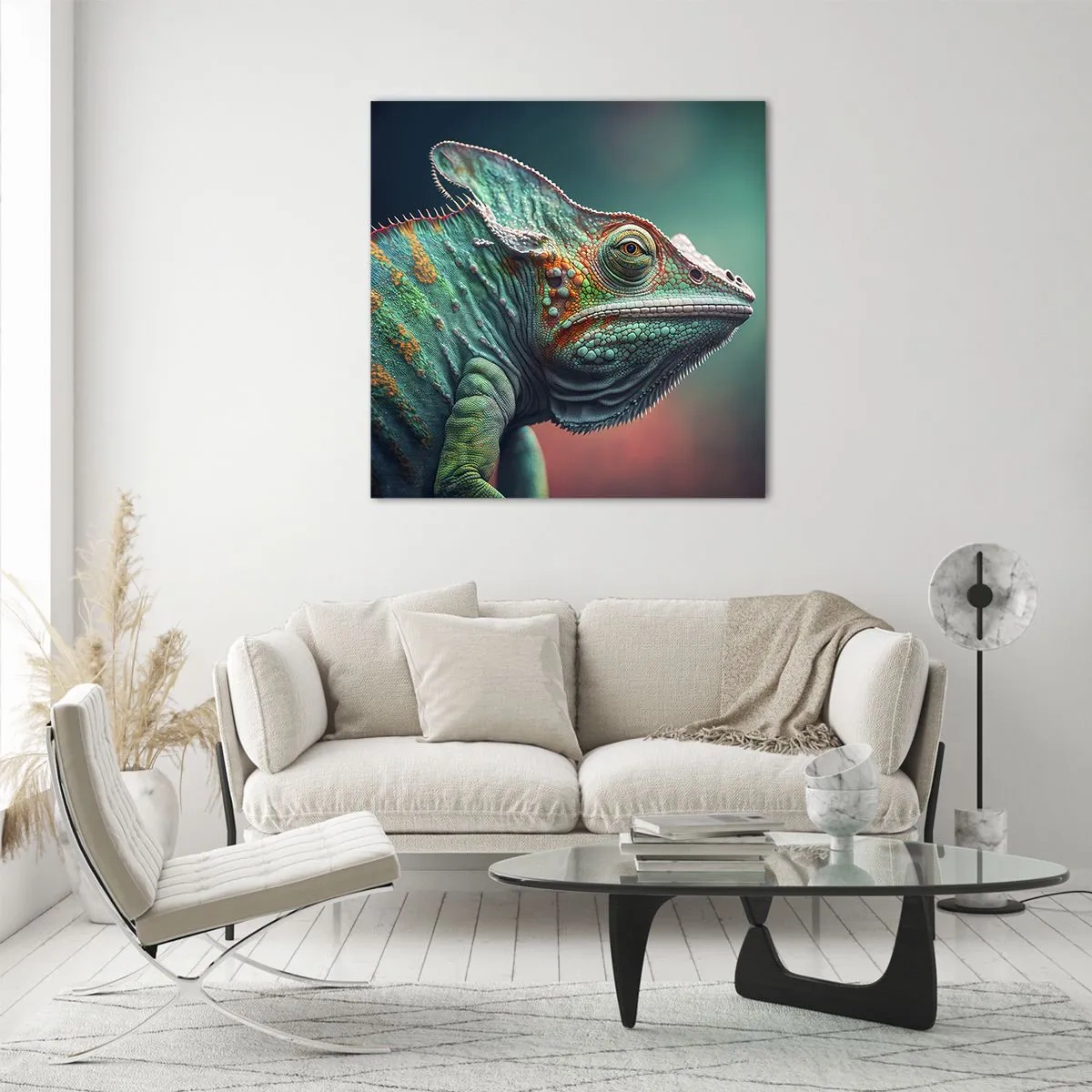 Glass picture - Can You See Me? That's Too Bad... - 50x50 cm