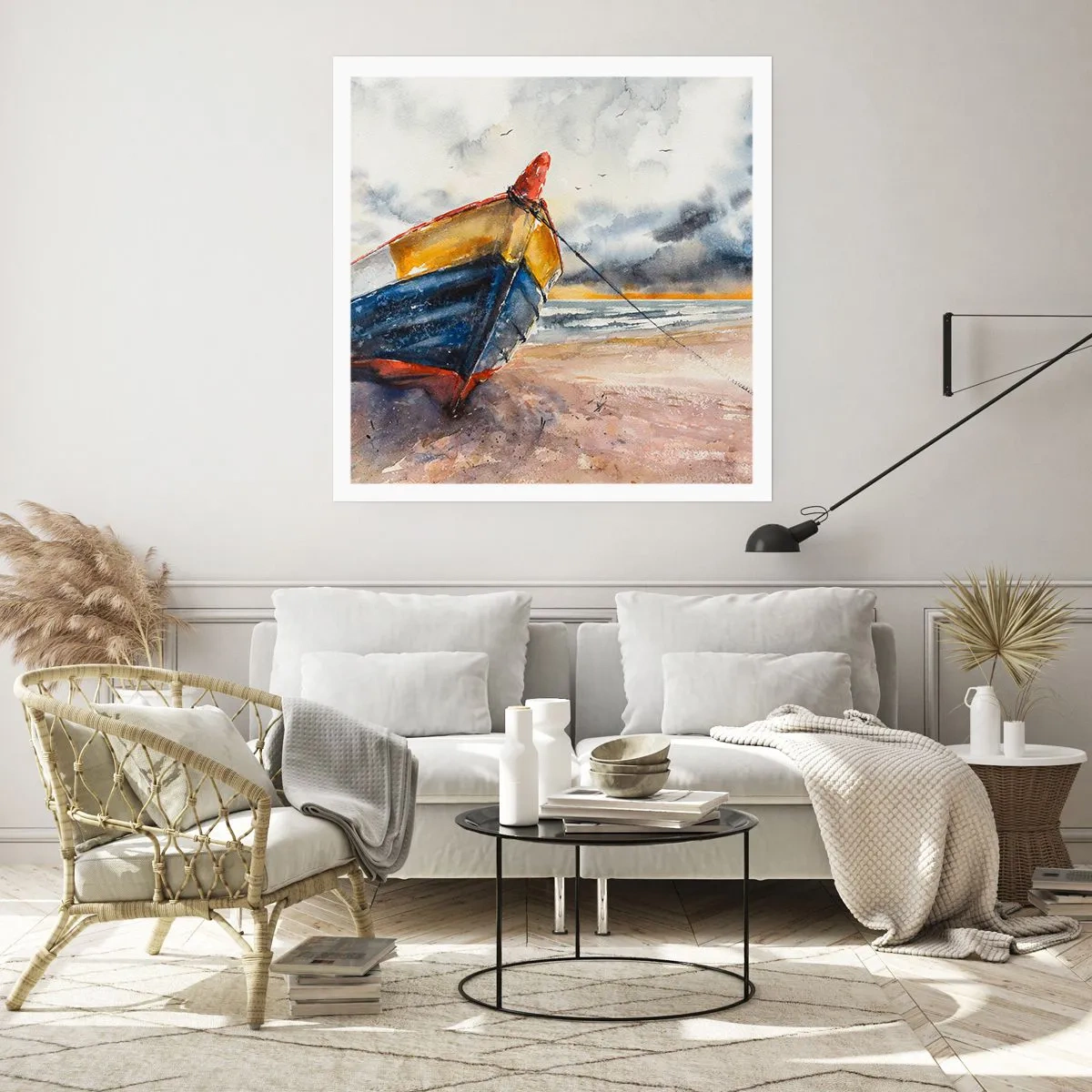 Poster - Rest On the Shore - 50x50 cm