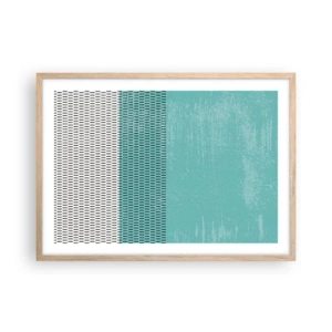 Poster in light oak frame - Balanced Composition - 70x50 cm
