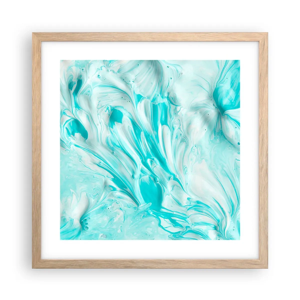 Poster in light oak frame - Together Forever - 40x40 cm