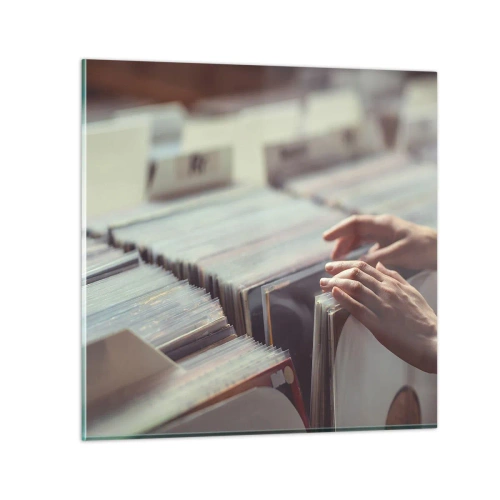 Glass picture - In Search of Good Vibes - 60x60 cm