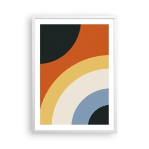 Poster in white frmae - Towards Each Other - 50x70 cm