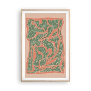Poster in light oak frame - Struggles of Colar and Green - 61x91 cm