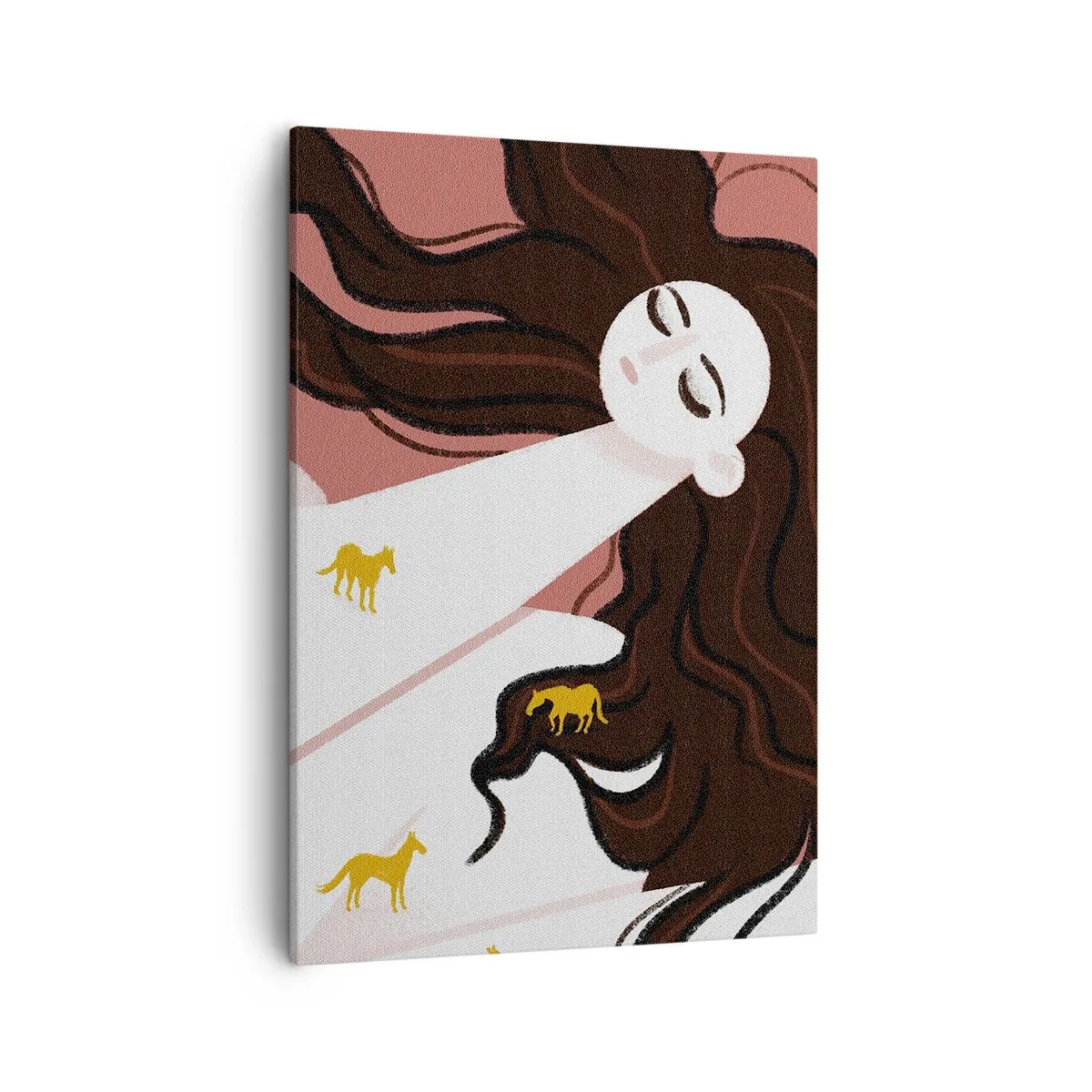 Canvas picture - Dream of a Golden Horse - 50x70 cm