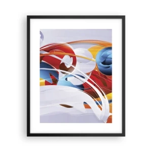 Poster in black frame - Dance of Elements - 40x50 cm