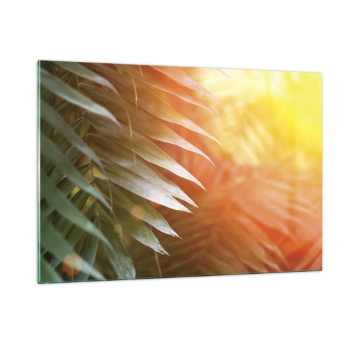 Glass picture - Morning in the Jungle - 120x80 cm