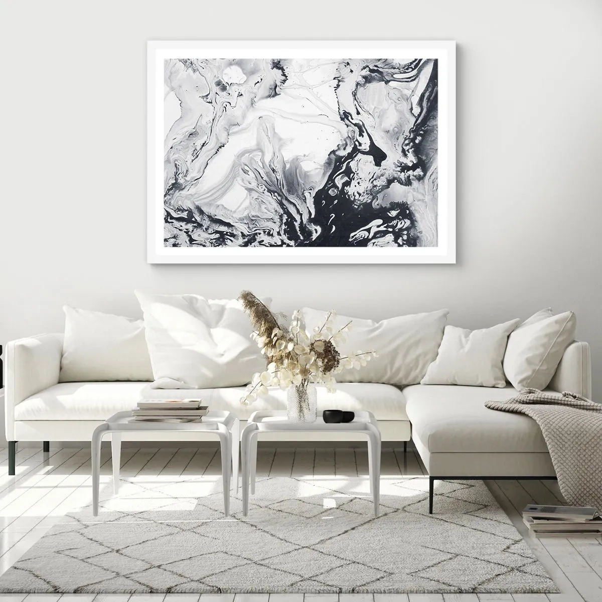 Poster in white frmae - Earth's Interior - 40x30 cm