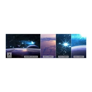 Photo Wallpaper Sample Self-Adhesive Deluxe Sticker - Still Alone? - Cosmos, Planet Earth, Universe - 100x30 cm