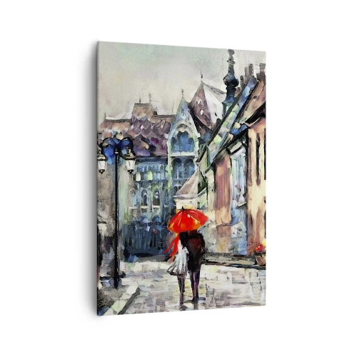 Canvas picture - Rain for Two - 70x100 cm