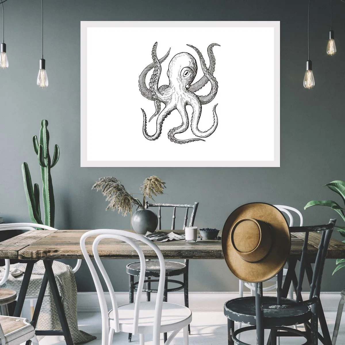 Poster - Dancing with the Waves - 70x50 cm