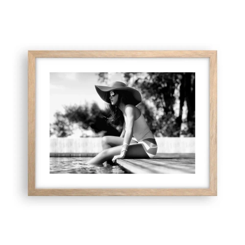 Poster in light oak frame - Summer Dream - 40x30 cm
