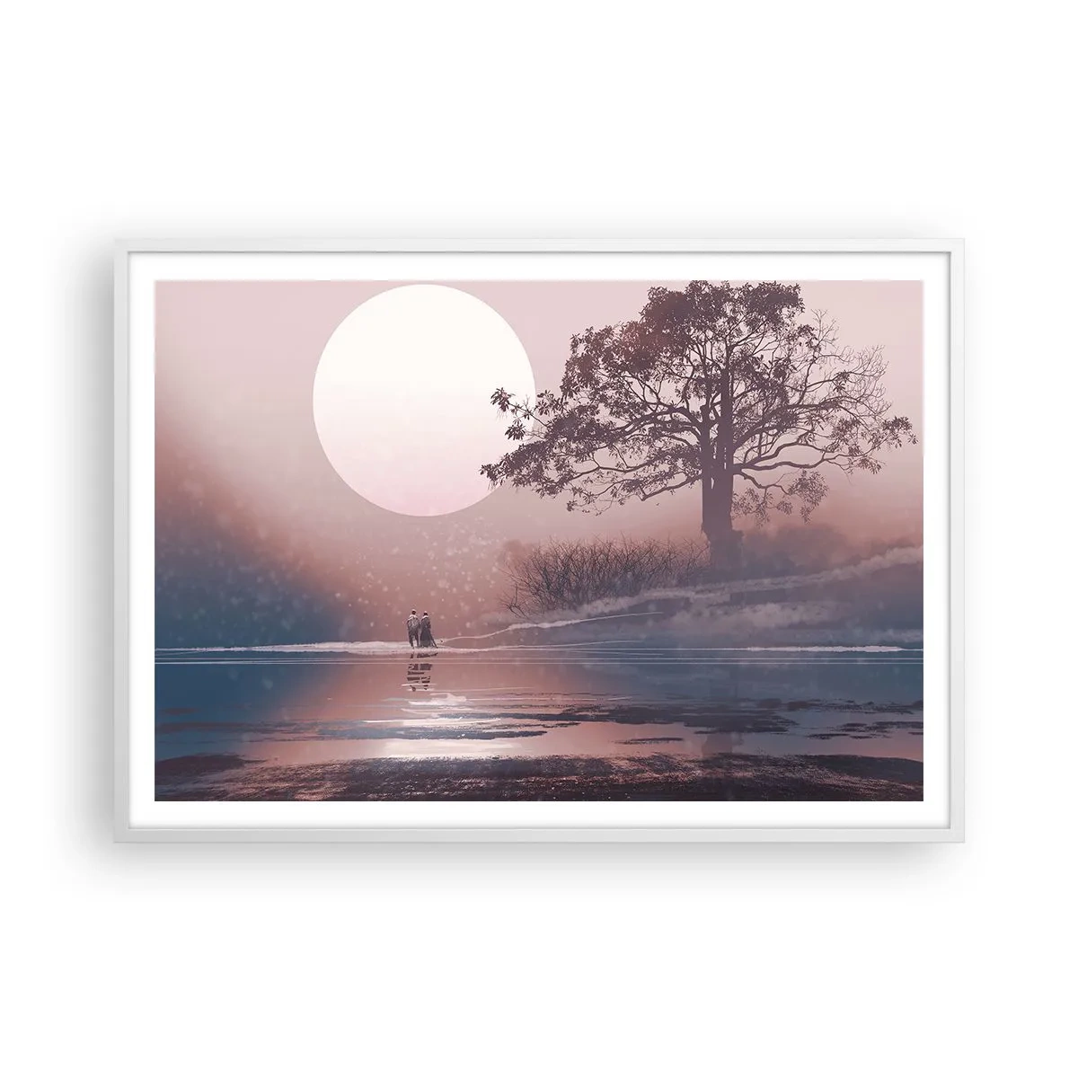 Poster in white frmae - Night Quirks - 100x70 cm