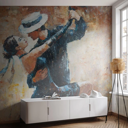 Photo Wallpaper Premium Canvas - Rudolf Valentino Style - Abstraction, Dance, Tango - 500x350 cm