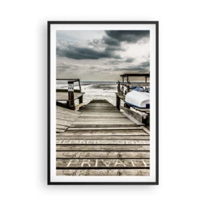Poster in black frame - Northern Beach - 61x91 cm