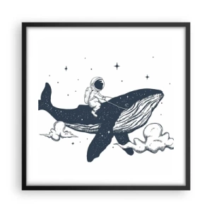 Poster in black frame - Space Adventure - 50x50 cm