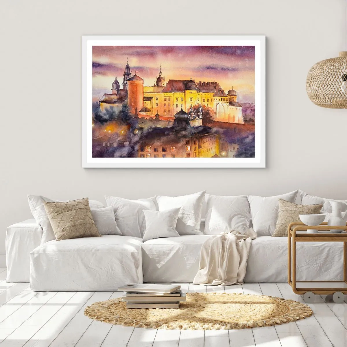 Poster in white frmae - History and Fairytale - 40x30 cm