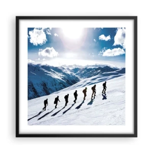 Poster in black frame - Team of Conquerors - 50x50 cm