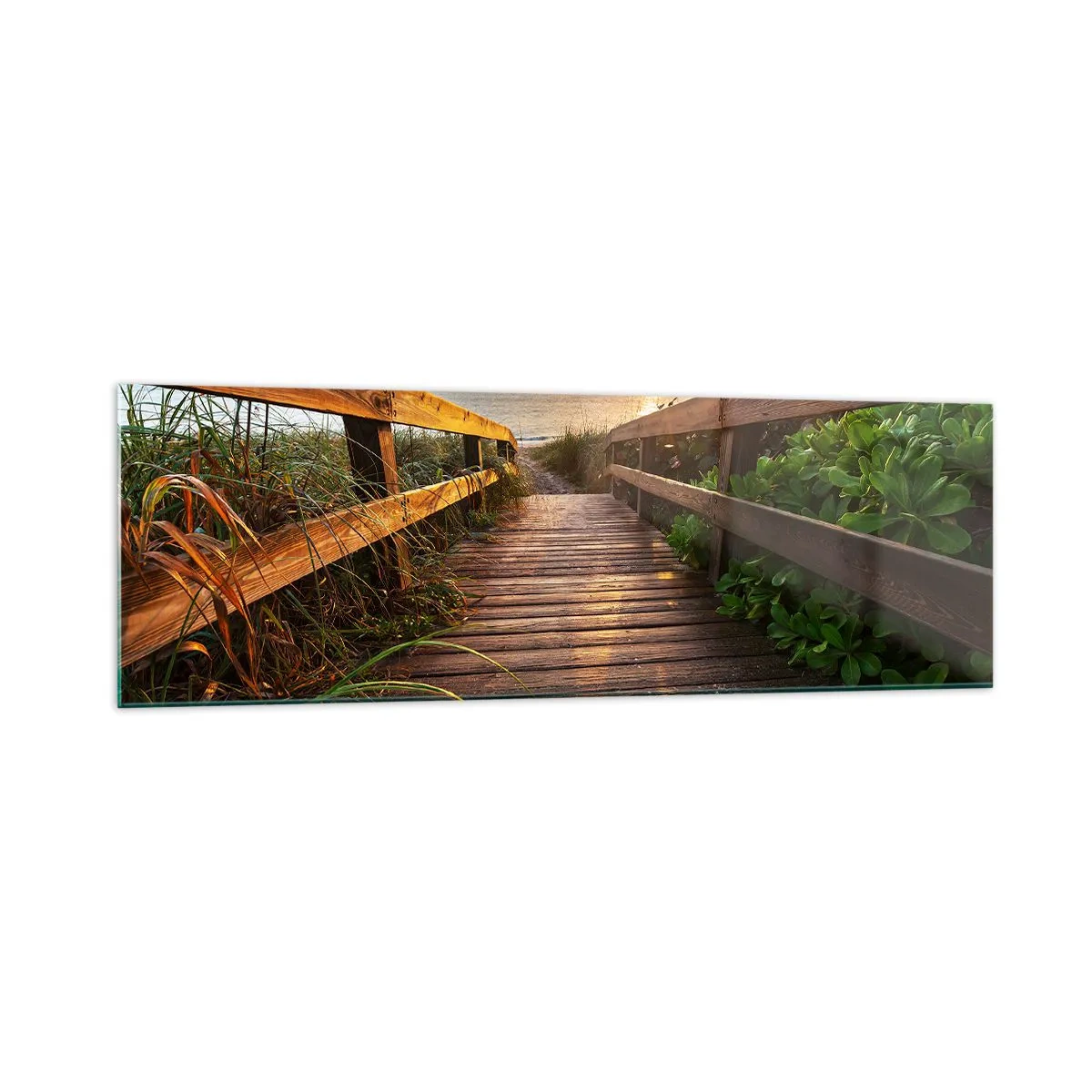 Glass picture - Straigh to the Shore - 160x50 cm
