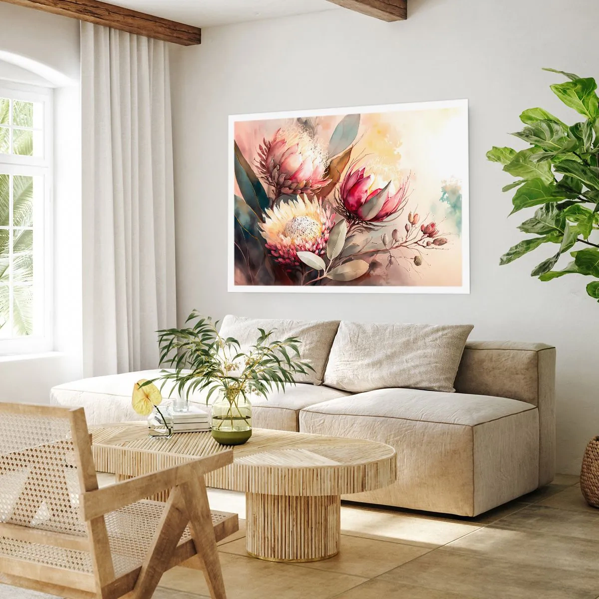 Poster - Profile and En Face - 70x50 cm