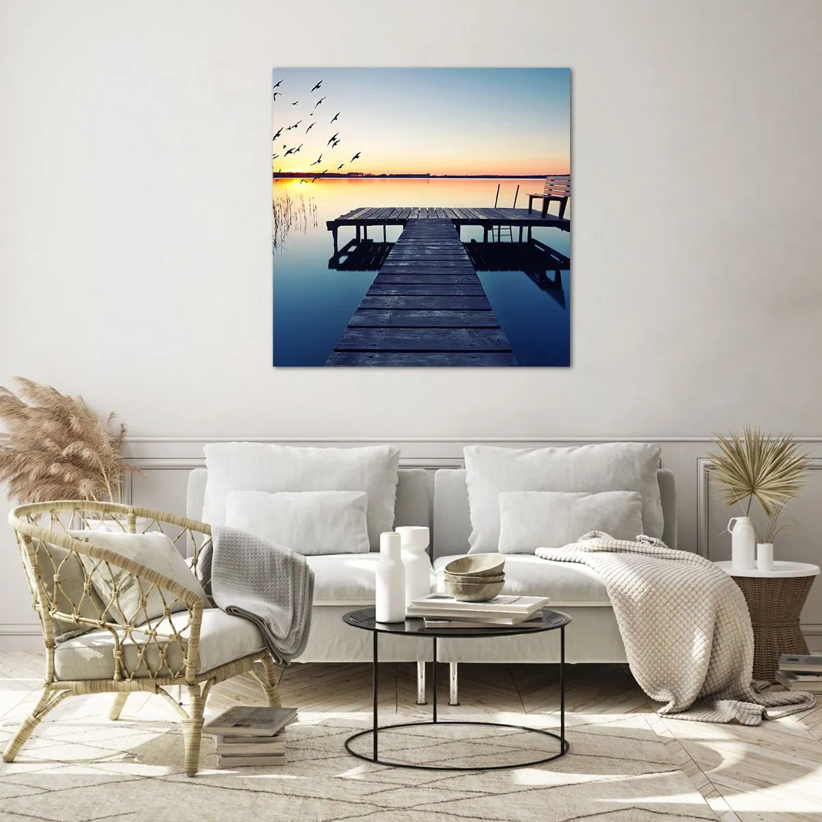 Glass picture - It Was a Good Day - 30x30 cm